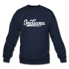 Indiana Sweatshirt - Hand Lettered Indiana Crewneck Sweatshirt - navy