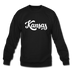 Kansas Sweatshirt - Hand Lettered Kansas Crewneck Sweatshirt - black