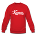 Kansas Sweatshirt - Hand Lettered Kansas Crewneck Sweatshirt - red