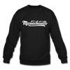 Massachusetts Sweatshirt - Hand Lettered Massachusetts Crewneck Sweatshirt - black