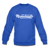 Massachusetts Sweatshirt - Hand Lettered Massachusetts Crewneck Sweatshirt - royal blue