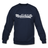 Massachusetts Sweatshirt - Hand Lettered Massachusetts Crewneck Sweatshirt - navy