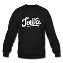 Iowa Sweatshirt - Hand Lettered Iowa Crewneck Sweatshirt - black