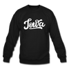 Iowa Sweatshirt - Hand Lettered Iowa Crewneck Sweatshirt - black