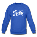 Iowa Sweatshirt - Hand Lettered Iowa Crewneck Sweatshirt - royal blue