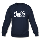 Iowa Sweatshirt - Hand Lettered Iowa Crewneck Sweatshirt - navy