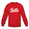 Iowa Sweatshirt - Hand Lettered Iowa Crewneck Sweatshirt - red