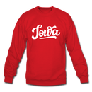 Iowa Sweatshirt - Hand Lettered Iowa Crewneck Sweatshirt - red