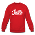 Iowa Sweatshirt - Hand Lettered Iowa Crewneck Sweatshirt - red