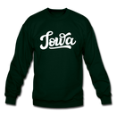 Iowa Sweatshirt - Hand Lettered Iowa Crewneck Sweatshirt - forest green