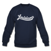 Louisiana Sweatshirt - Hand Lettered Louisiana Crewneck Sweatshirt - navy