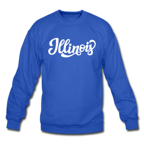 Illinois Sweatshirt - Hand Lettered Illinois Crewneck Sweatshirt