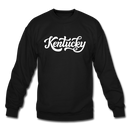 Kentucky Sweatshirt - Hand Lettered Kentucky Crewneck Sweatshirt - black