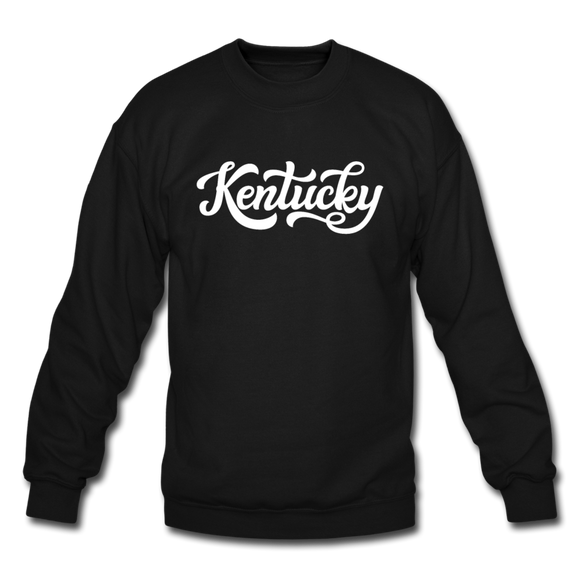 Kentucky Sweatshirt - Hand Lettered Kentucky Crewneck Sweatshirt - black