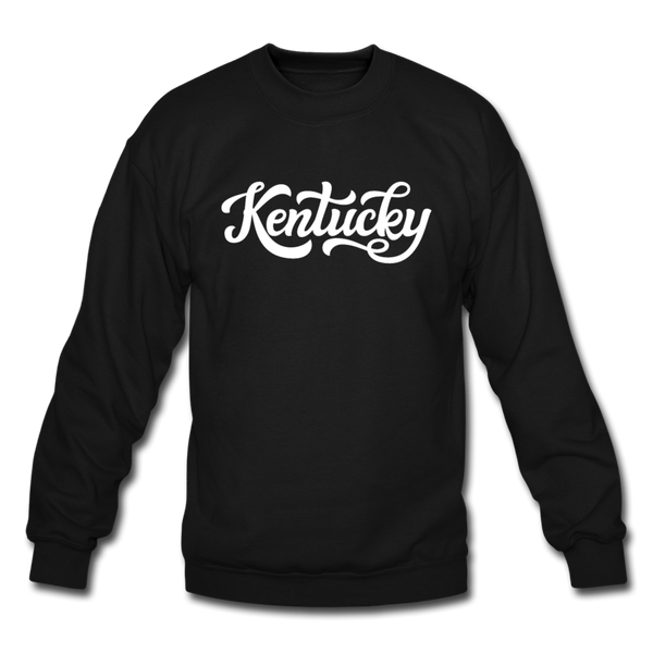 Kentucky Sweatshirt - Hand Lettered Kentucky Crewneck Sweatshirt - black