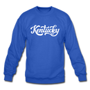 Kentucky Sweatshirt - Hand Lettered Kentucky Crewneck Sweatshirt - royal blue
