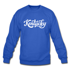 Kentucky Sweatshirt - Hand Lettered Kentucky Crewneck Sweatshirt - royal blue