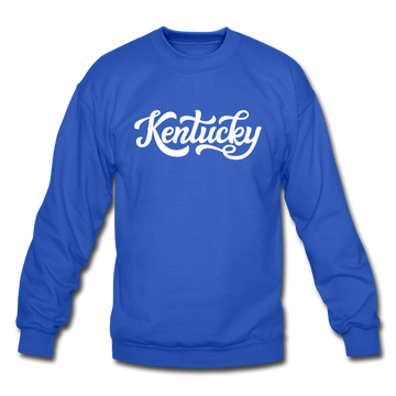 Kentucky Sweatshirt - Hand Lettered Kentucky Crewneck Sweatshirt - royal blue