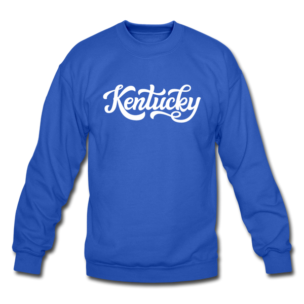 Kentucky Sweatshirt - Hand Lettered Kentucky Crewneck Sweatshirt - royal blue