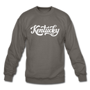 Kentucky Sweatshirt - Hand Lettered Kentucky Crewneck Sweatshirt - asphalt gray
