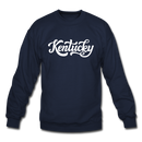 Kentucky Sweatshirt - Hand Lettered Kentucky Crewneck Sweatshirt - navy