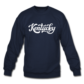Kentucky Sweatshirt - Hand Lettered Kentucky Crewneck Sweatshirt - navy