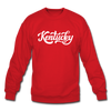 Kentucky Sweatshirt - Hand Lettered Kentucky Crewneck Sweatshirt - red