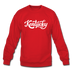Kentucky Sweatshirt - Hand Lettered Kentucky Crewneck Sweatshirt - red