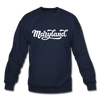 Maryland Sweatshirt - Hand Lettered Maryland Crewneck Sweatshirt - navy