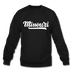Missouri Sweatshirt - Hand Lettered Missouri Crewneck Sweatshirt - black