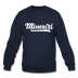 Missouri Sweatshirt - Hand Lettered Missouri Crewneck Sweatshirt - navy
