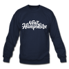 New Hampshire Sweatshirt - Hand Lettered New Hampshire Crewneck Sweatshirt - navy