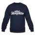 New Hampshire Sweatshirt - Hand Lettered New Hampshire Crewneck Sweatshirt - navy