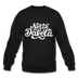 North Dakota Sweatshirt - Hand Lettered North Dakota Crewneck Sweatshirt - black
