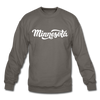 Minnesota Sweatshirt - Hand Lettered Minnesota Crewneck Sweatshirt - asphalt gray