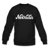 Nevada Sweatshirt - Hand Lettered Nevada Crewneck Sweatshirt - black