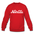 Nevada Sweatshirt - Hand Lettered Nevada Crewneck Sweatshirt - red