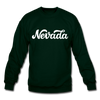 Nevada Sweatshirt - Hand Lettered Nevada Crewneck Sweatshirt - forest green