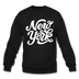 New York Sweatshirt - Hand Lettered New York Crewneck Sweatshirt - black