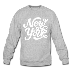 New York Sweatshirt - Hand Lettered New York Crewneck Sweatshirt