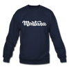 Montana Sweatshirt - Hand Lettered Montana Crewneck Sweatshirt - navy