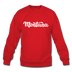 Montana Sweatshirt - Hand Lettered Montana Crewneck Sweatshirt - red
