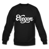 Oregon Sweatshirt - Hand Lettered Oregon Crewneck Sweatshirt - black