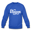 Oregon Sweatshirt - Hand Lettered Oregon Crewneck Sweatshirt - royal blue