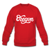 Oregon Sweatshirt - Hand Lettered Oregon Crewneck Sweatshirt - red