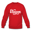 Oregon Sweatshirt - Hand Lettered Oregon Crewneck Sweatshirt - red