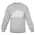 New Jersey Sweatshirt - Hand Lettered New Jersey Crewneck Sweatshirt - heather gray