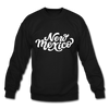 New Mexico Sweatshirt - Hand Lettered New Mexico Crewneck Sweatshirt - black