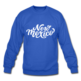 New Mexico Sweatshirt - Hand Lettered New Mexico Crewneck Sweatshirt - royal blue