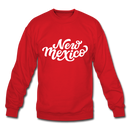 New Mexico Sweatshirt - Hand Lettered New Mexico Crewneck Sweatshirt - red